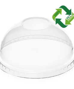 DOME Lid (rPET) with hole, diameter 78mm [7AM 78DH]