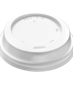 DOME Lid (PS) with sip hole, diameter 75mm [3AE 075]